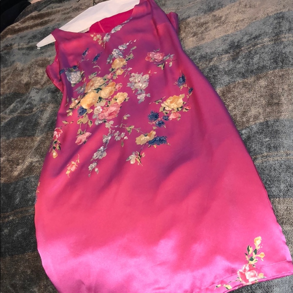 Judy Lee Silk Floral Dress